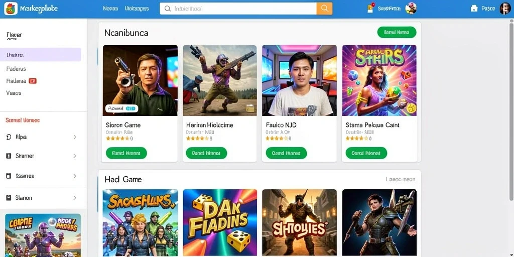 Tampilan menu utama yang menarik dan mudah digunakan.