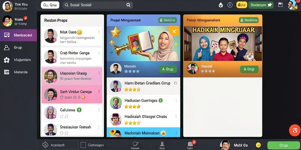 Tampilan menu utama F7F7 yang menarik.