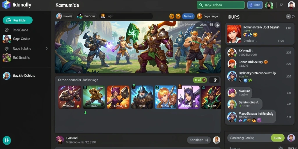 Screenshot menunjukkan karakter utama dalam pertarungan epik.