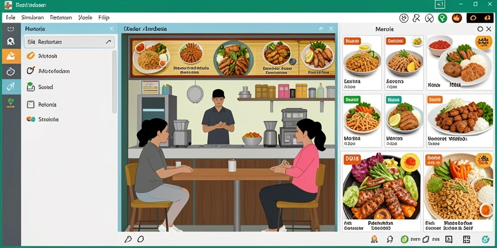 Tampilan awal aplikasi yang menarik dan mudah dinavigasi.
