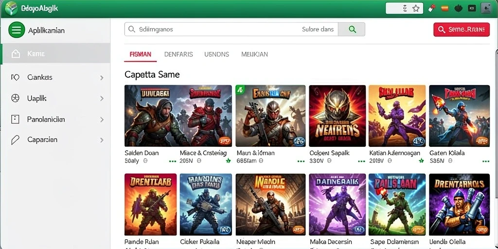 Screenshot menunjukkan karakter utama dalam aksi menantang musuh.