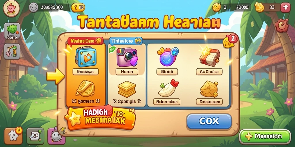 Screenshot menunjukkan pilihan permainan menarik di PADI777.