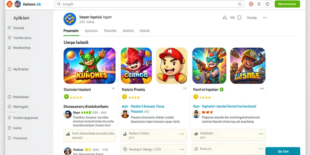 Tampilan awal permainan yang menawan.