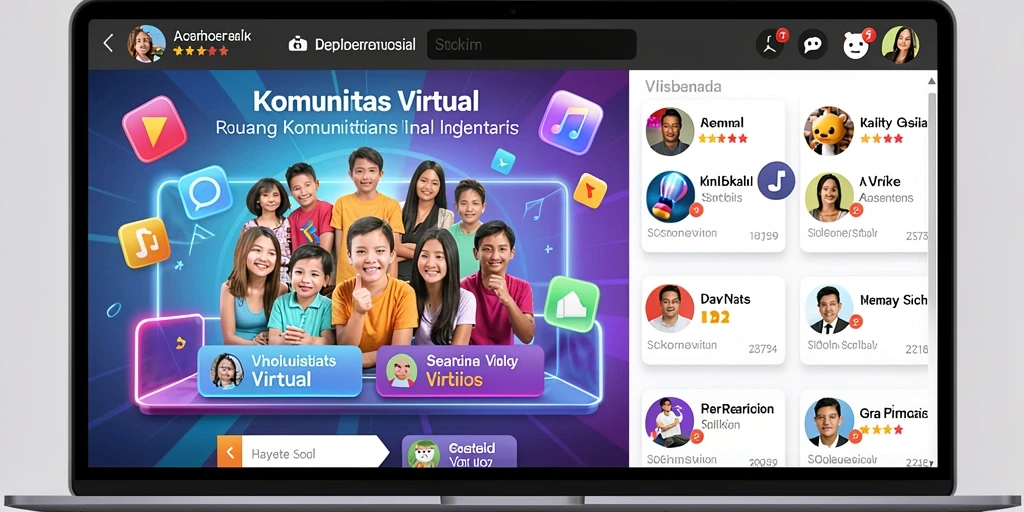 Tampilan antarmuka permainan yang menarik.