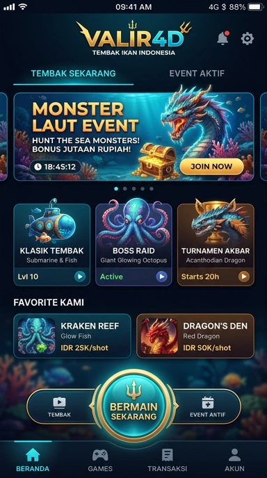 Galeri pratinjau visual valir4d build APK resmi terbaru